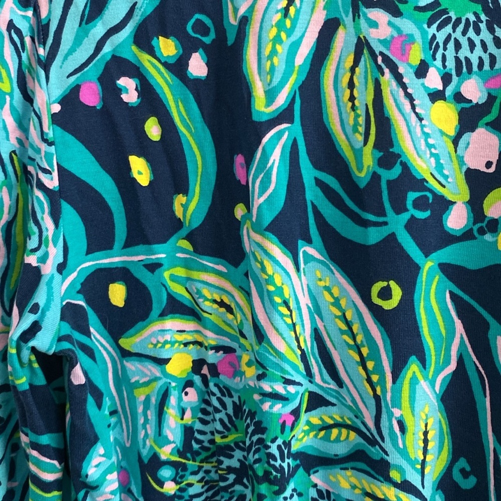 Lilly Pulitzer Vibrant Blue Patterned Dress XS - Picture 7 of 8